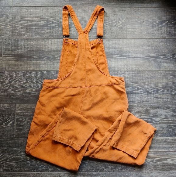 aerie Pants & Jumpsuits Aerie Linen Blend Twill Overall Jupiter